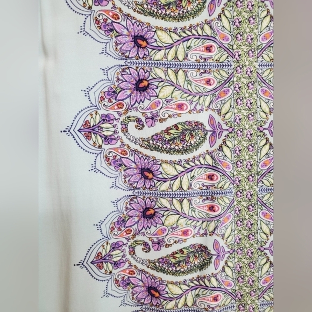 J.Jill sleeveless tunic top. Extra small petite. Like new. Paisley. Floral. Tank - Picture 5 of 6